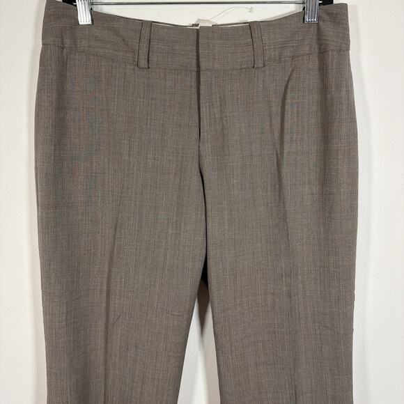 Banana Republic Jackson Fit Trouser Slacks Pant 16 Brown Wool Wide Leg Stretch - Picture 2 of 9